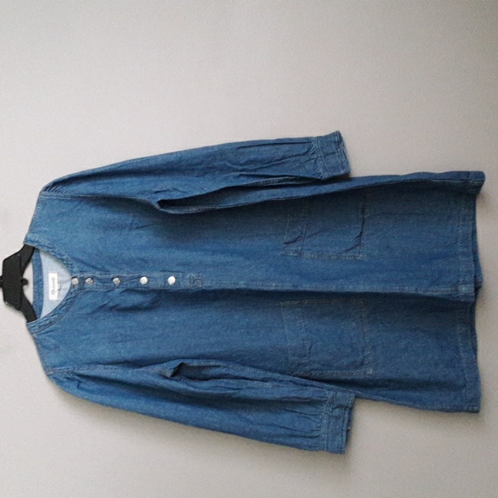 Madewell Denim Patch-Pockets Shirt Dress